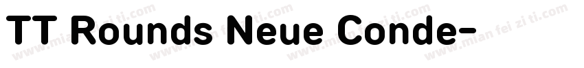 TT Rounds Neue Conde字体转换